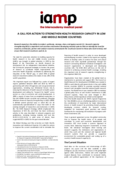 2013 | IAMP Statement: Health Research Capacity Strengthening