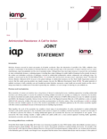2013 | IAP / IAMP Statement on Antimicrobial Resistance